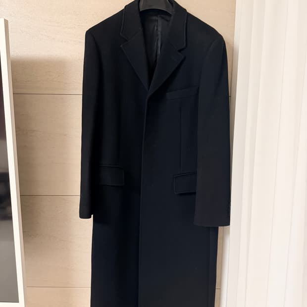 MNGU / 체스터필드 코트 블랙 / L