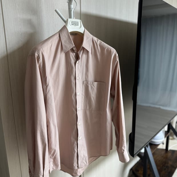 오라리 워시드 트윌 셔츠 