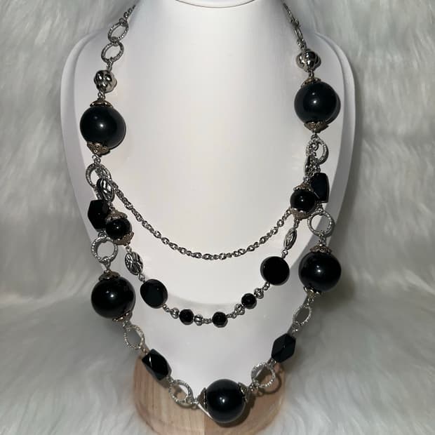 오리엔탈 고스펑크 레이어드 목걸이