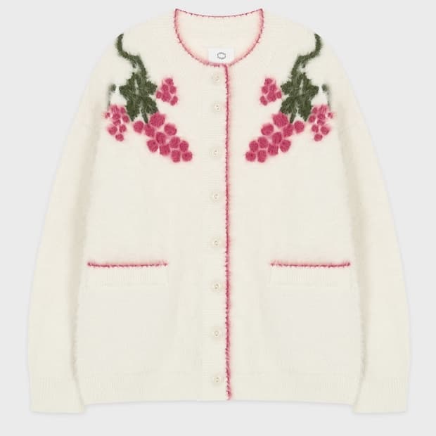 시눈 그레이프 가디건 아이보리