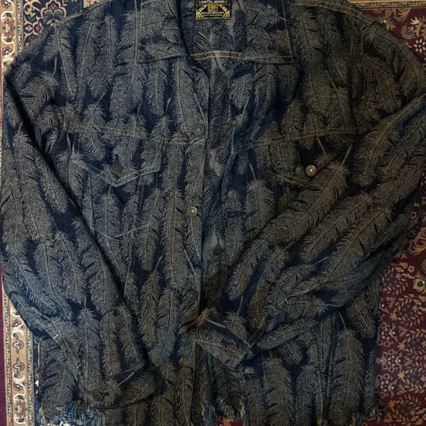 캐피탈 페더 12온즈 맥파이 데님 3rd 자켓 인디고 3사이즈