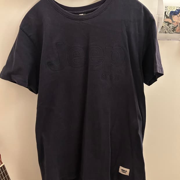 지프 네이비 반팔티