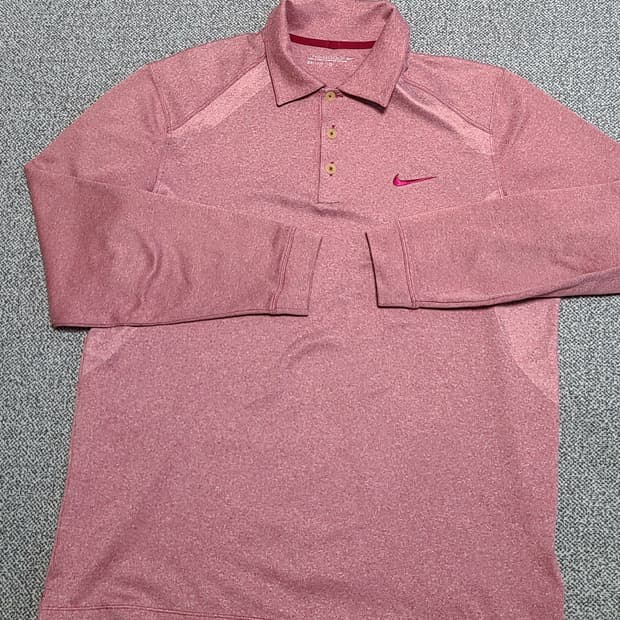 나이키 골프 긴팔 폴로 연핑크 카라티  100  L