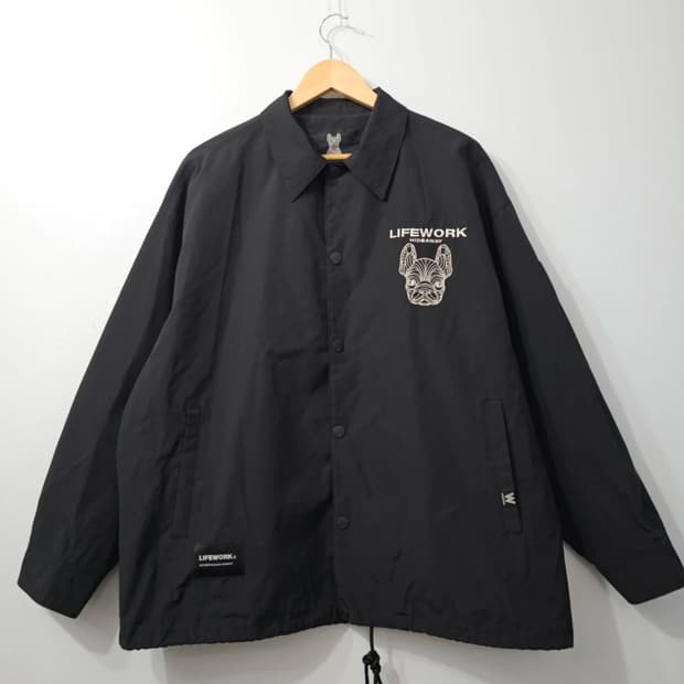 라이프워크 오버핏 코치자켓 블랙 100
