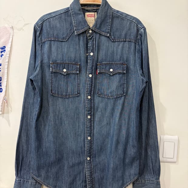 34. 리바이스 데님셔츠 청셔츠