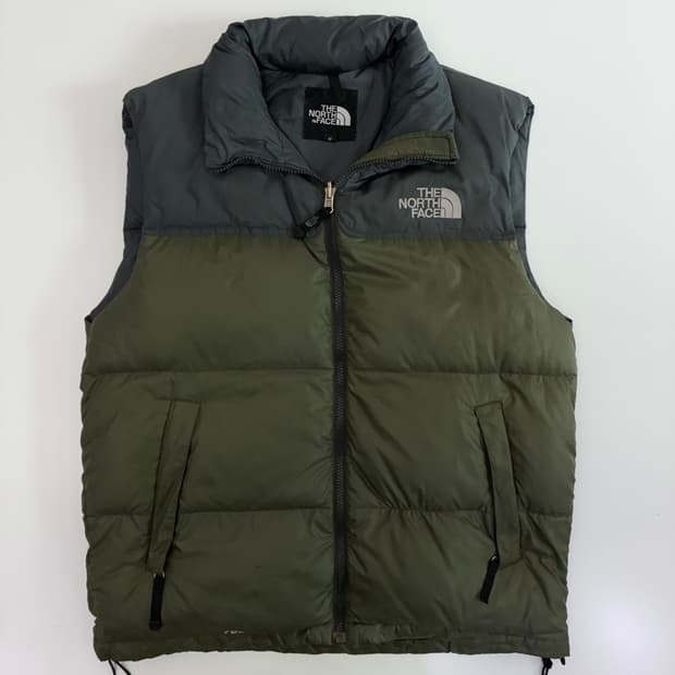 North Face 노스페이스 카키 700 눕시 패딩 베스트