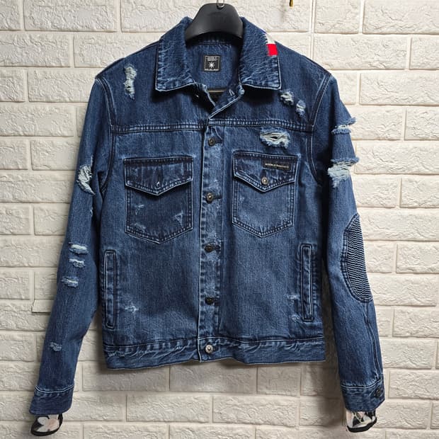 모빈스알 데님 바이커 자켓 M