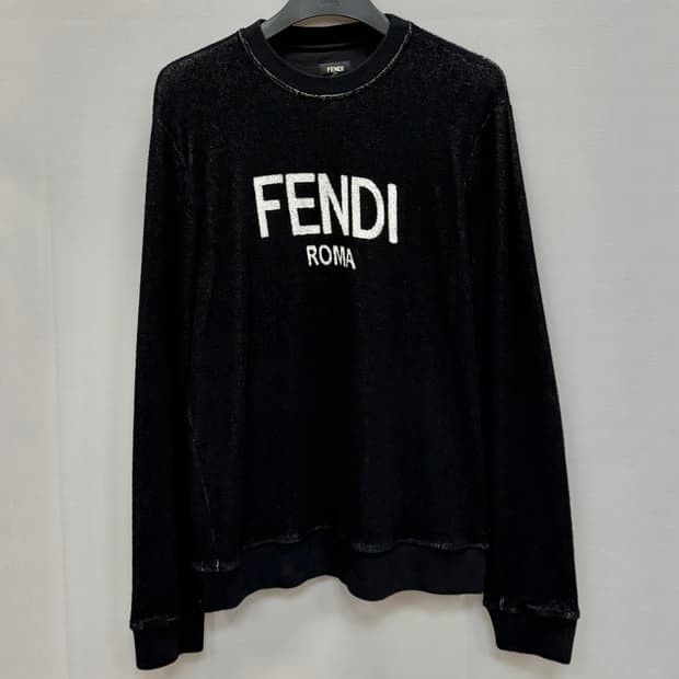 펜디 로고 테리 코튼 맨투맨 (100) 