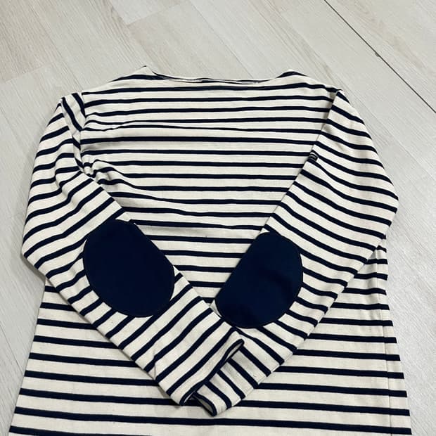 세인트제임스 스트라이프 엘보 패치 긴팔