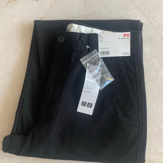 유니클로 와이드핏 치노팬츠 79 새상품