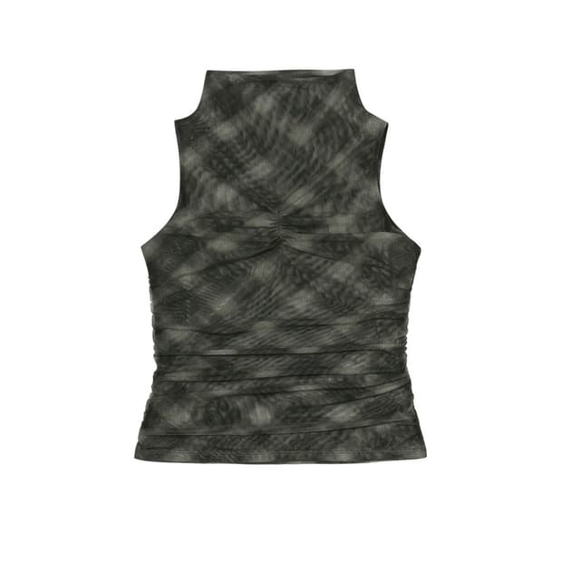 보헤미안서울 HALF NECK SHIRRING SLEEVELESS