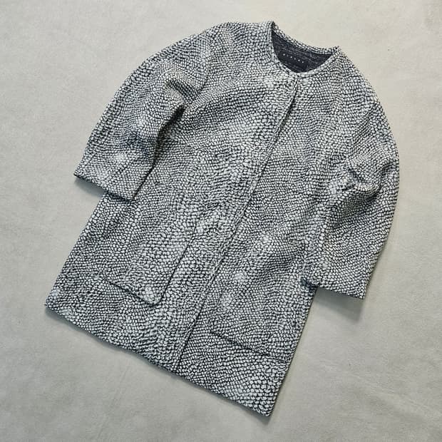 ONE 시슬리 파이톤 카라리스 울 코트 0326Y