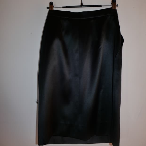 ysl rive gauche 80s silk skirt