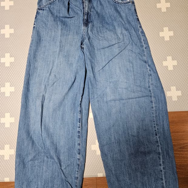 자라 와이드 데님 팬츠 청바지