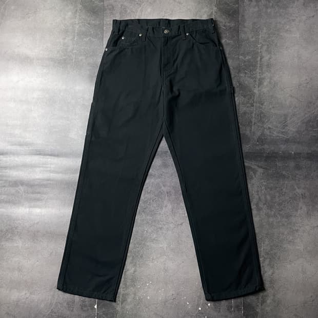 DICKIES 디키즈 블랙 카펜터 유틸리티 워크 팬츠 A00956