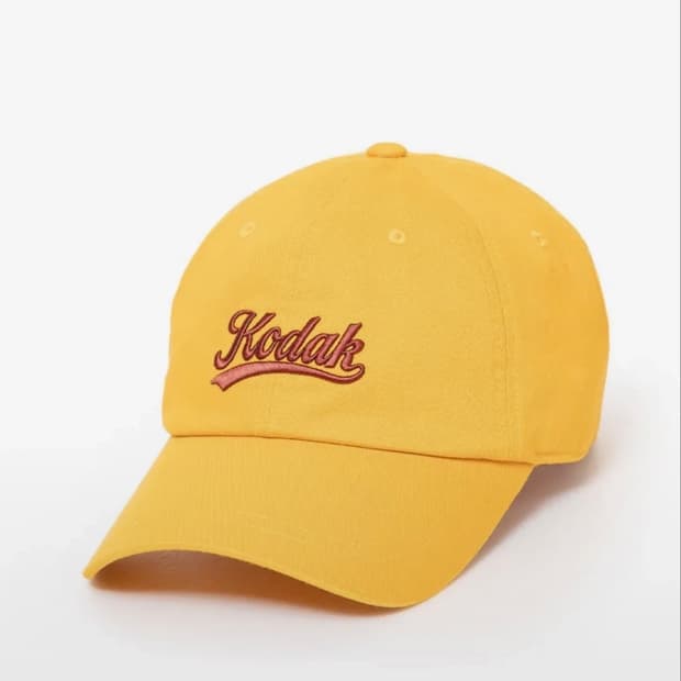 코닥 레터링 릴렉스핏 볼캡 YELLOW