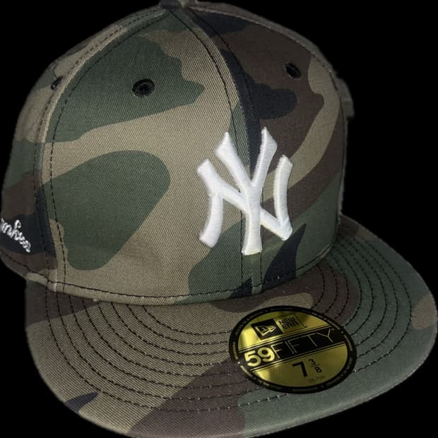 MLB LA 다저스 베이직 피티드캡 우드랜드 카모