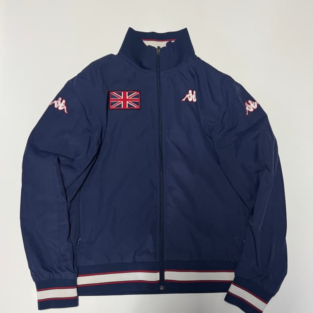 희귀!! 카파 잉글랜드 빅 로고 바람막이 자켓 XL 네이비