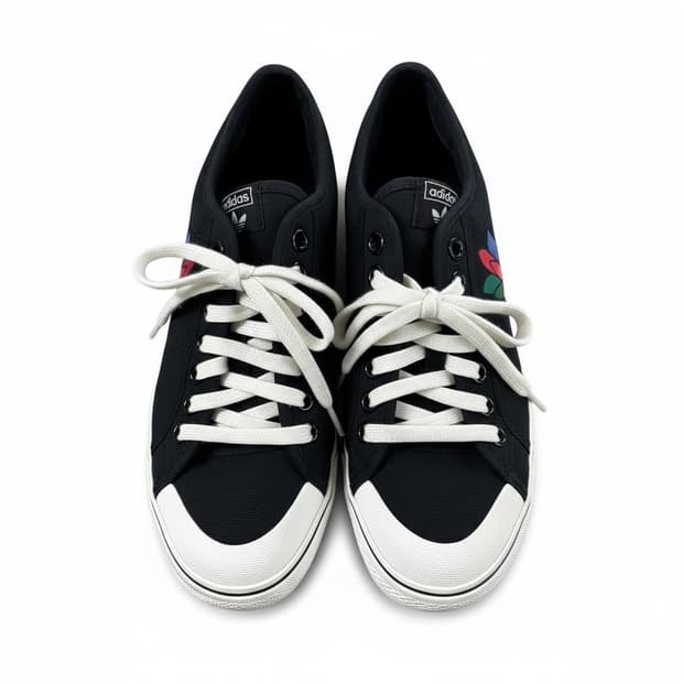 아디다스 니짜 트레포일 스니커즈 블랙 270