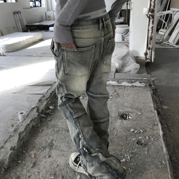 Kyoiii GRIND ZIP CARGO PT (blue) 새깅 팬츠