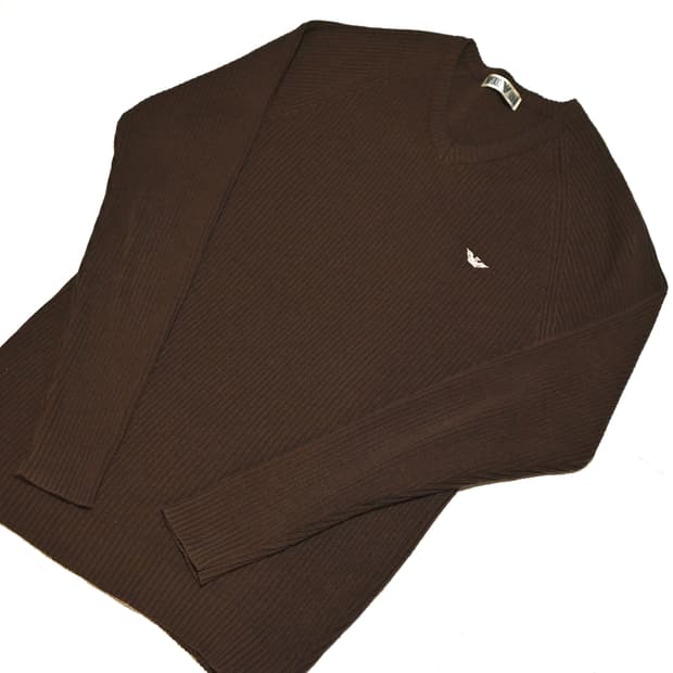 Emporio Armani 1980s rib knit