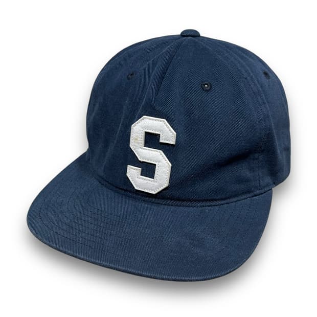 STUSSY Felt S Strapback Navy Cap 