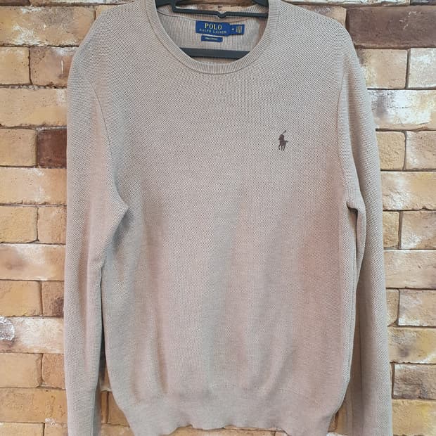 폴로 랄프로렌 피마 코튼 니트 베이지 M