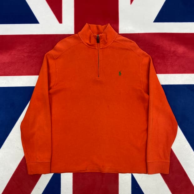 폴로 하프집업 M 실측 L 