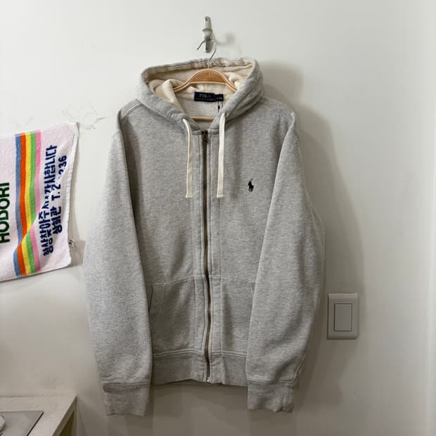 209. 폴로 써멀 후드집업 그레이