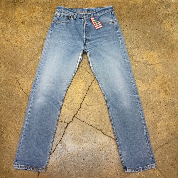 90s Made in UK 빈티지 리바이스 501 청바지