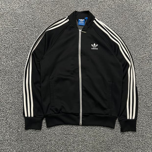 아디다스 블랙 오리지널 트랙탑 져지