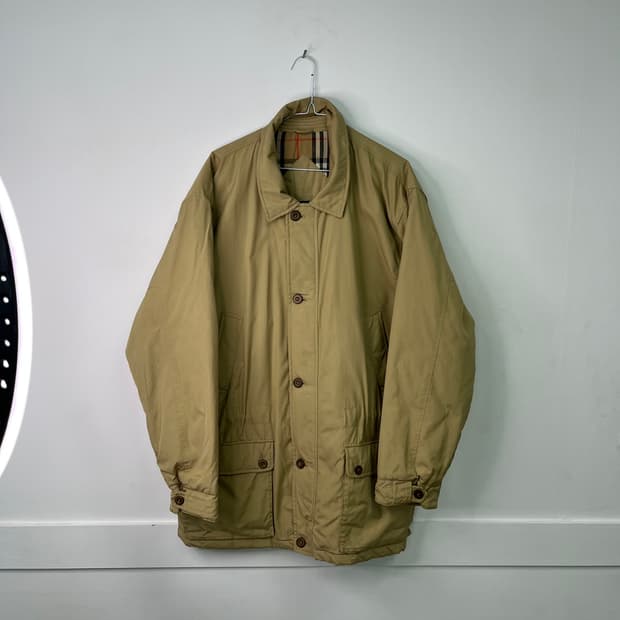 100 버버리 사파리 누빔 코트 자켓