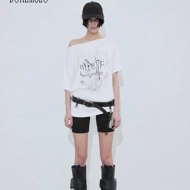 보헤미안서울 HYPNOTIC BOATNECK T, WHITE