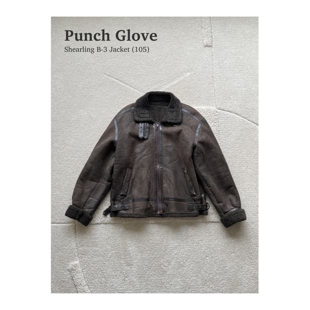 펀치 글로브 셰어링 B-3 무스탕 자켓 (105)