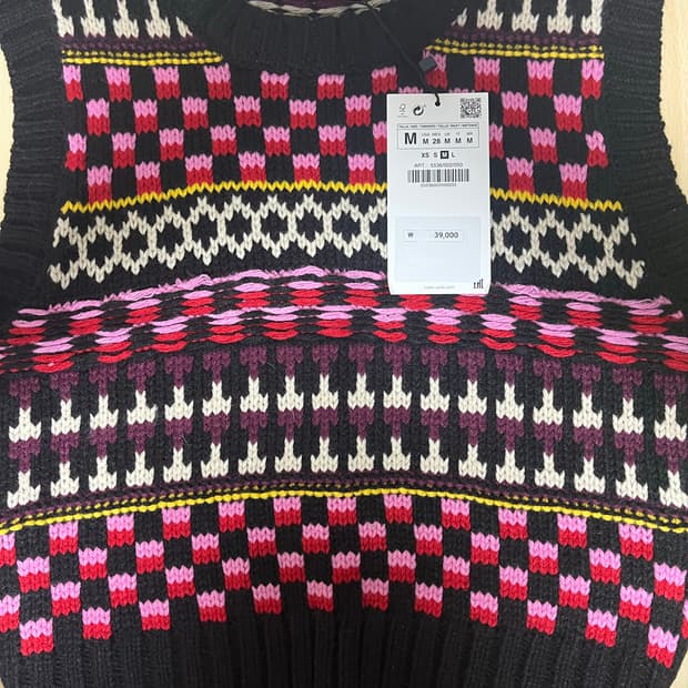 ZARA 패턴 니트조끼