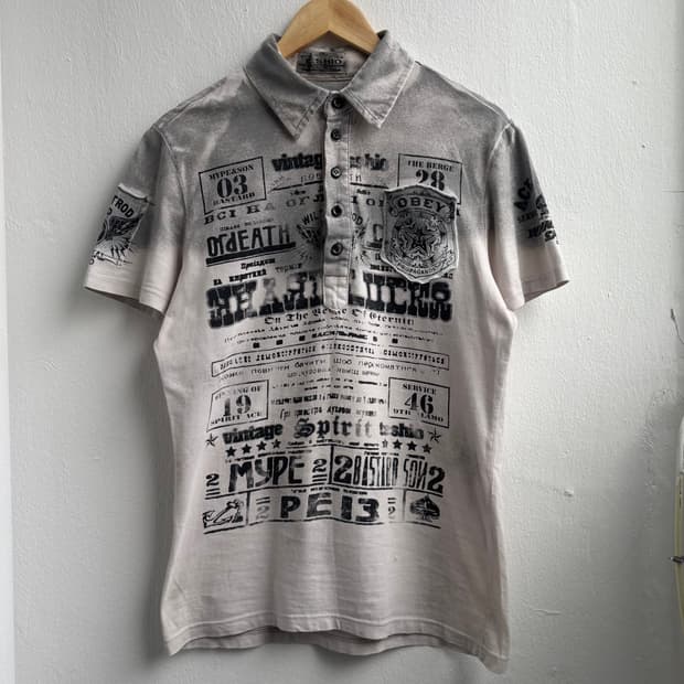 Vintage Patch Detail Graphic Top