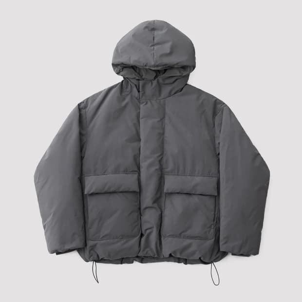 어나더오피스 2ND 구스다운 파카 패딩 (스틸 그레이)