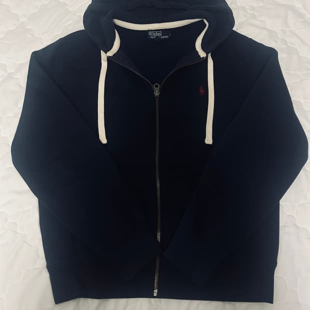 폴로 후드집업 네이비