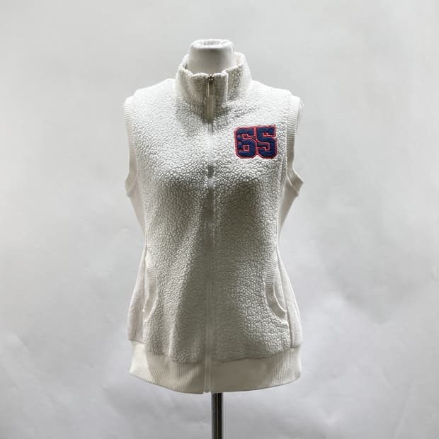 파사디 여성방풍니트집업조끼 아이보리 90