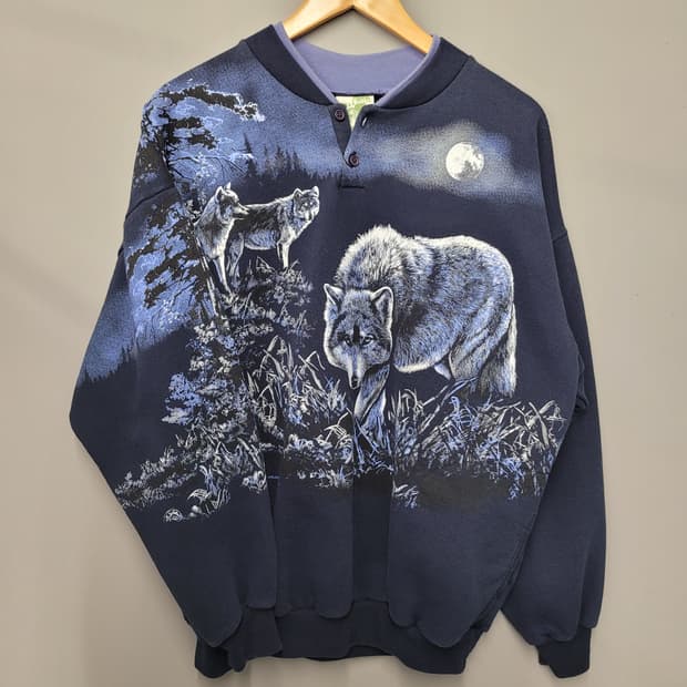 Art Unlimited 아트 언리미티드 90's 헨리넥 울프 스웻