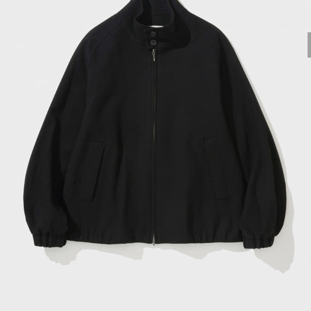 셔터 울 해링턴 자켓 블랙 M