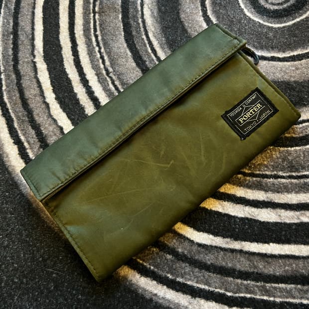 포터 장지갑(카키)
