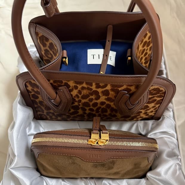 타임 스퀘어미니백 레오파드