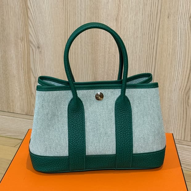 (풀구성/새상품급) 에르메스 가든파티 23 미니 캔버스 백