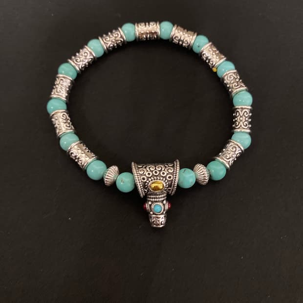 터키석 에스닉 비즈 팔찌