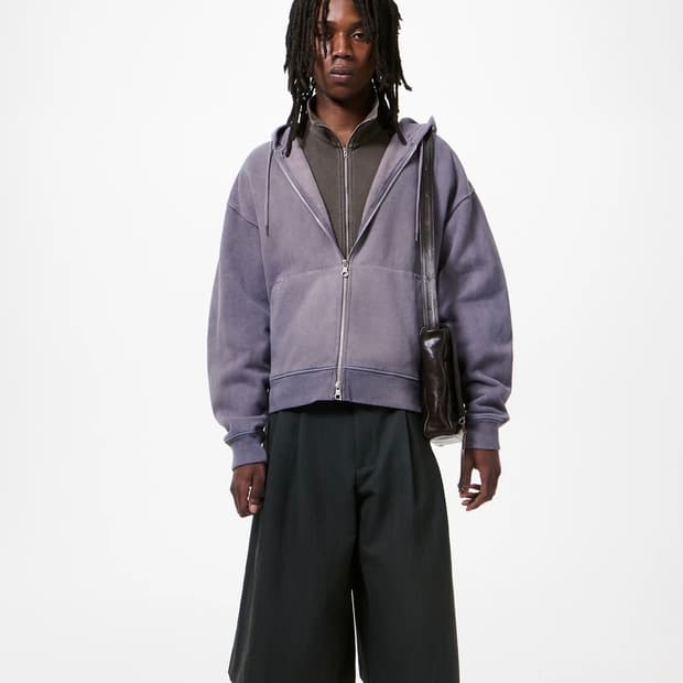 [48,50,52]아워레가시 26ss RASCAL 워싱 후드집업/퍼플