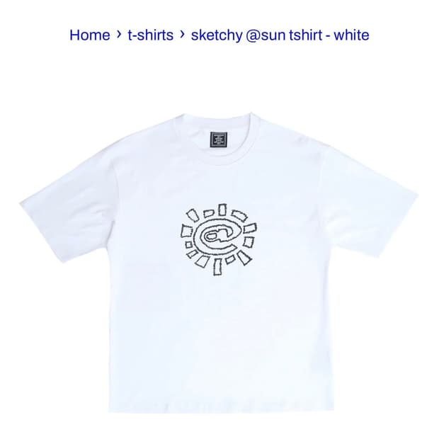 sketchy @sun tshirt