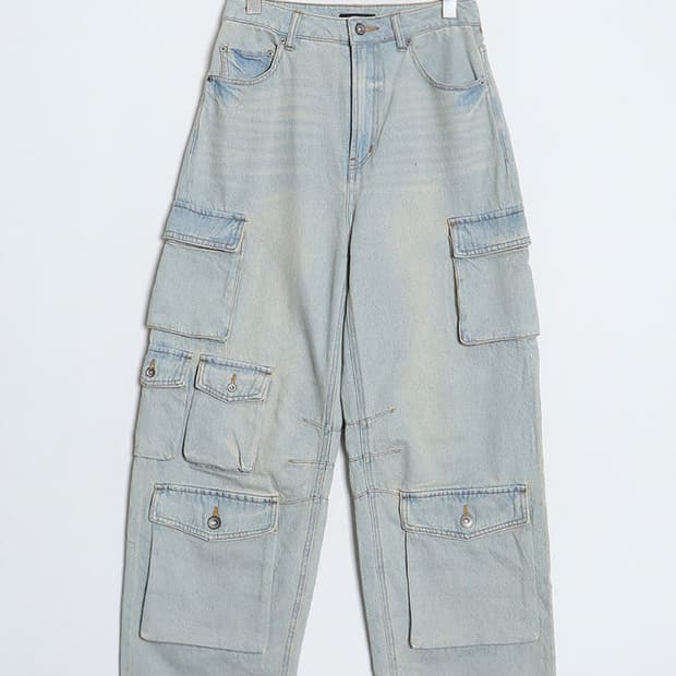 JEANASIS Multi Cargo Denim Pant (28)