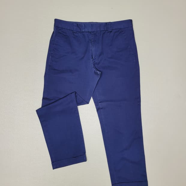 코너스 CONUS 남자 롤업 면바지 31 딥블루