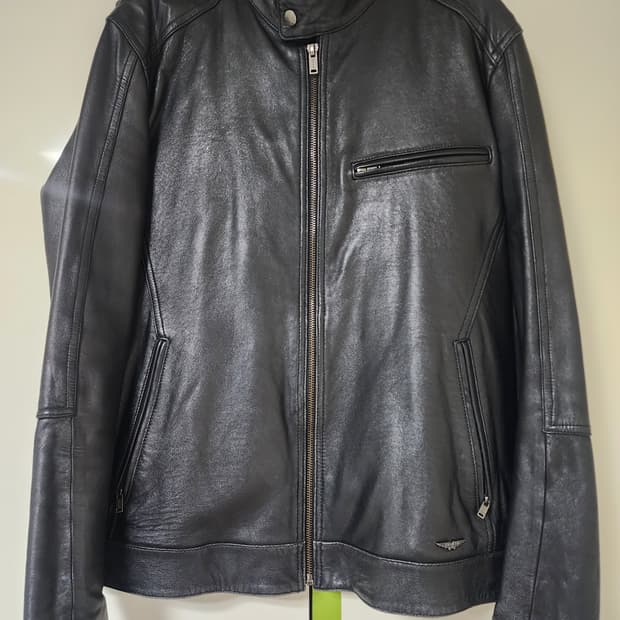 POLICE 남성 가죽 자켓 100(L)